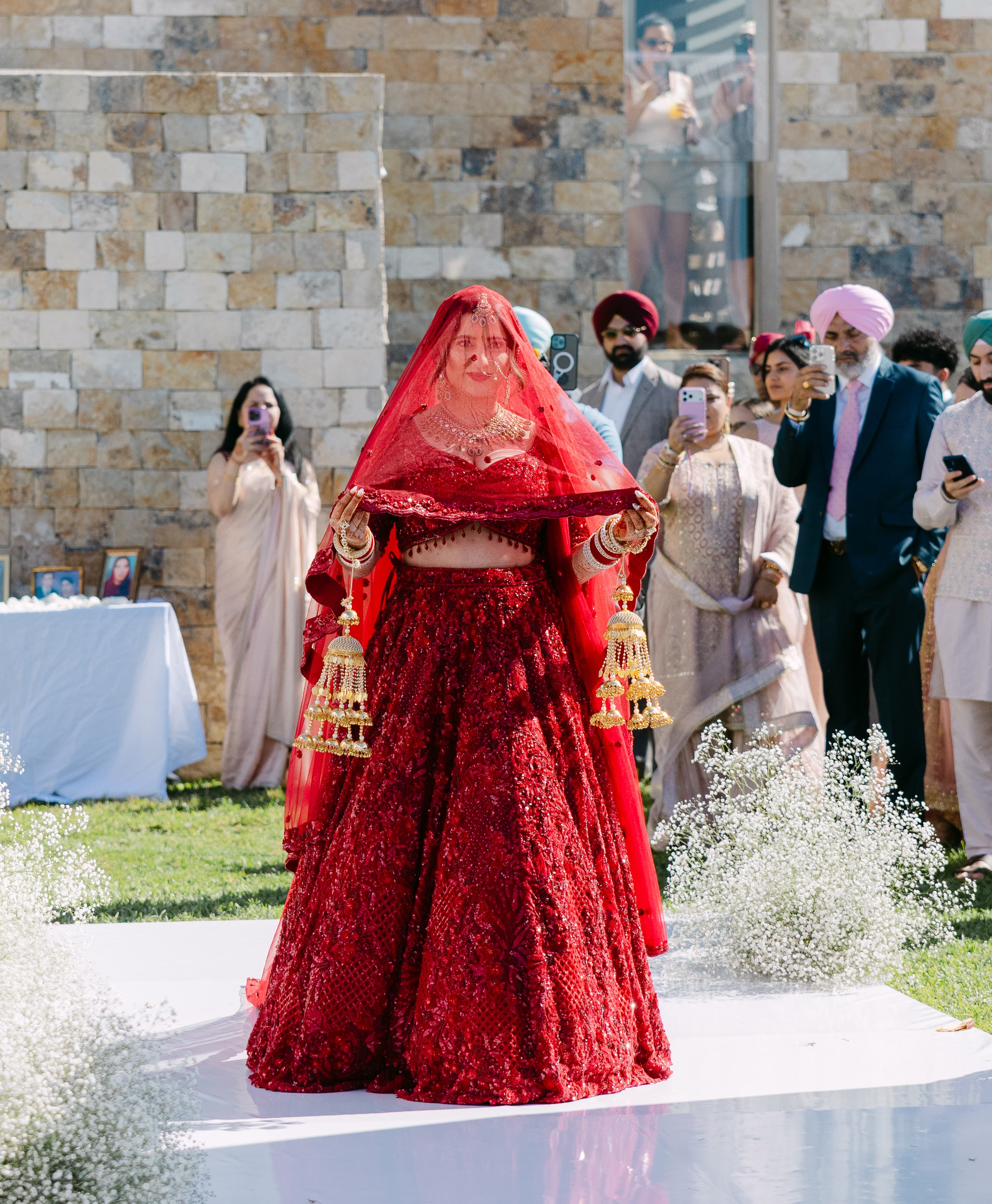 Ashima — bridal portrait at destination Hindu wedding
