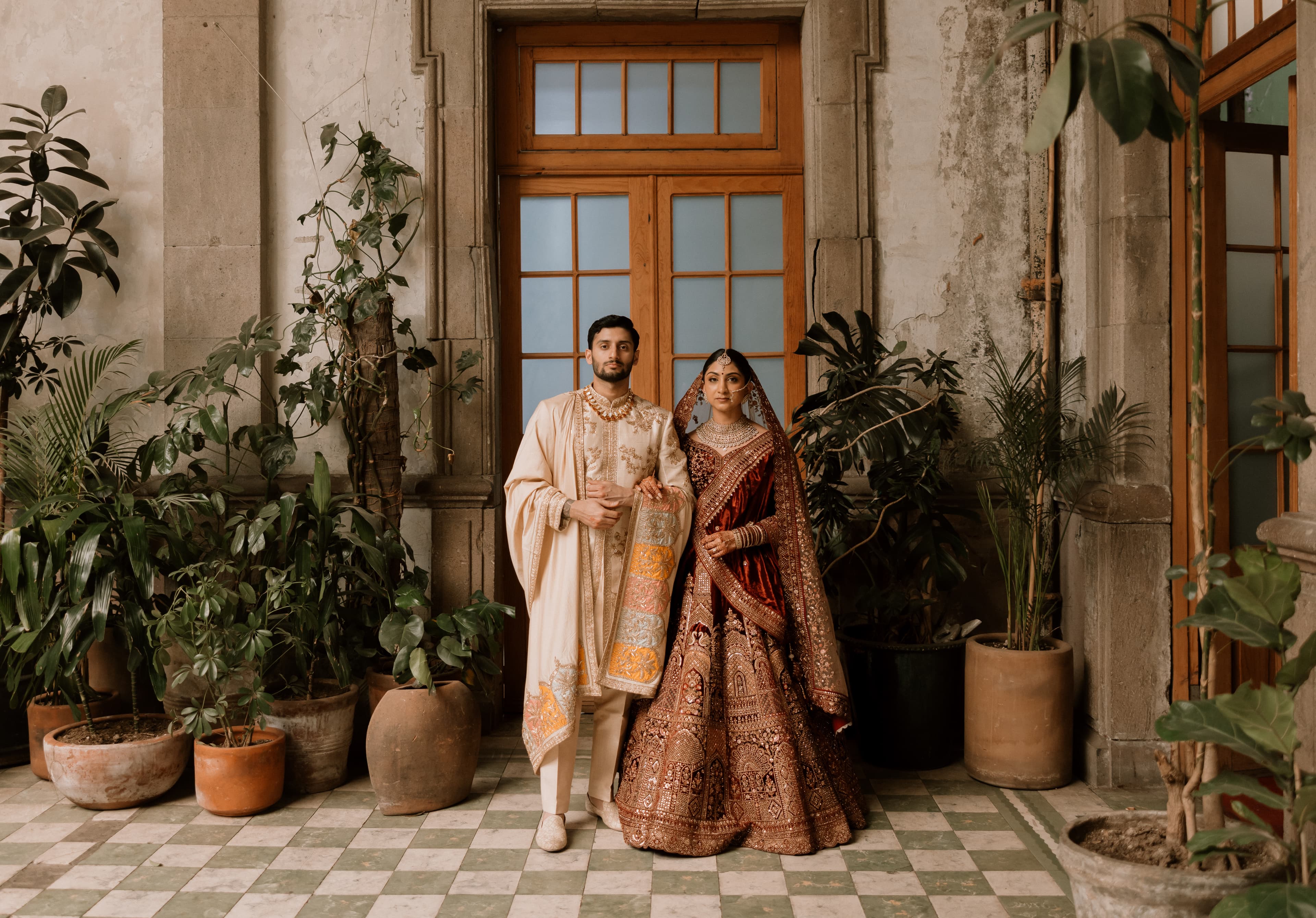Sarena and Aayu — intimate couple moment after ceremony